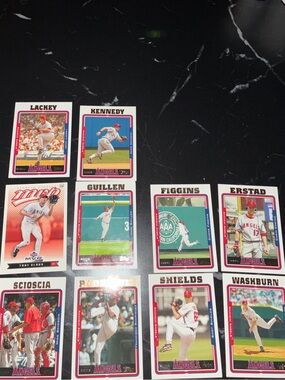 Anahiem Angels Baseball Card Set - 10 cards - 2005 / 2004